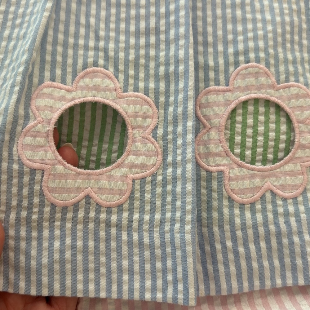 NWOT Florence Eiseman Pastel Seersucker Set Sz 18 mos - Picture 2 of 8